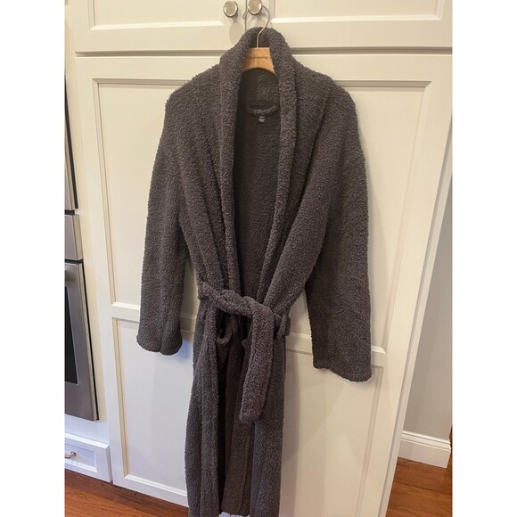 Barefoot Dreams Other - Barefoot Dreams Full length Robe Size Small Medium Gray Plush